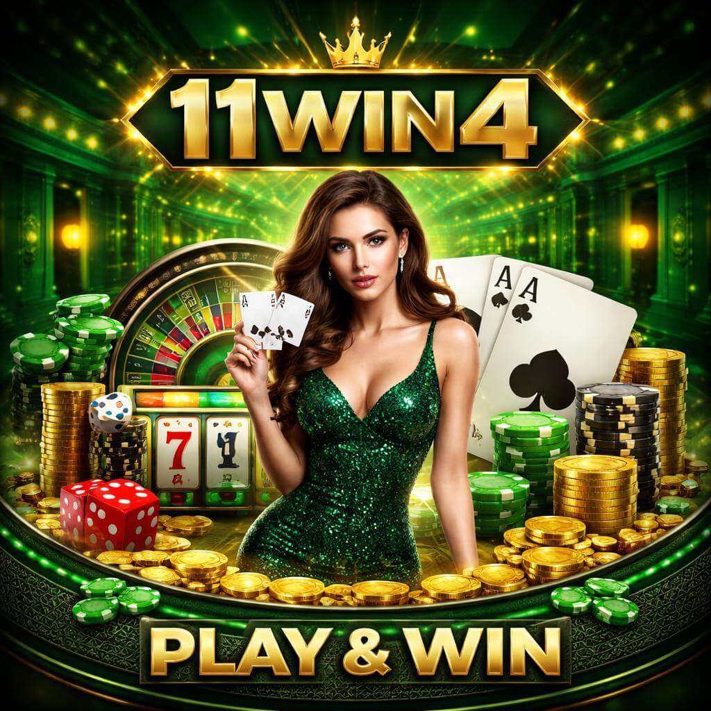 11WIN4 casino lobby showcasing slot games, table classics, and immersive play options